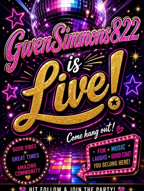 Other - Gwen is LIVE @gwensimmons822 !